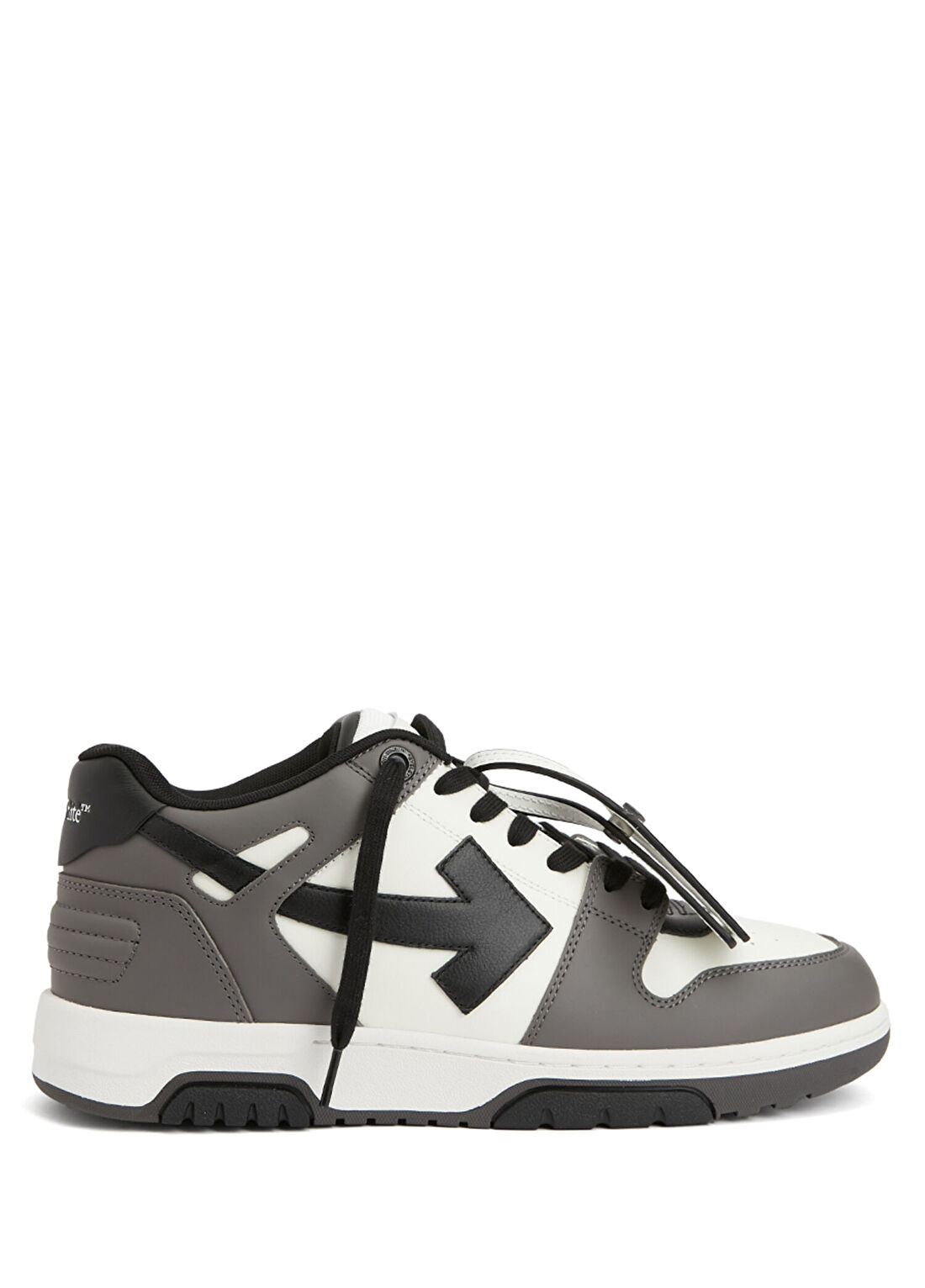 Off-White Beyaz Gri Erkek Deri Sneaker