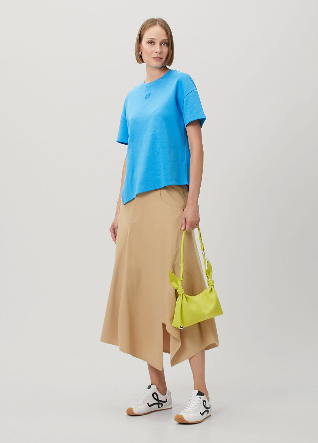 Loewe Scarf Mini Sarı Kadın Deri Çapraz Çanta görsel 2