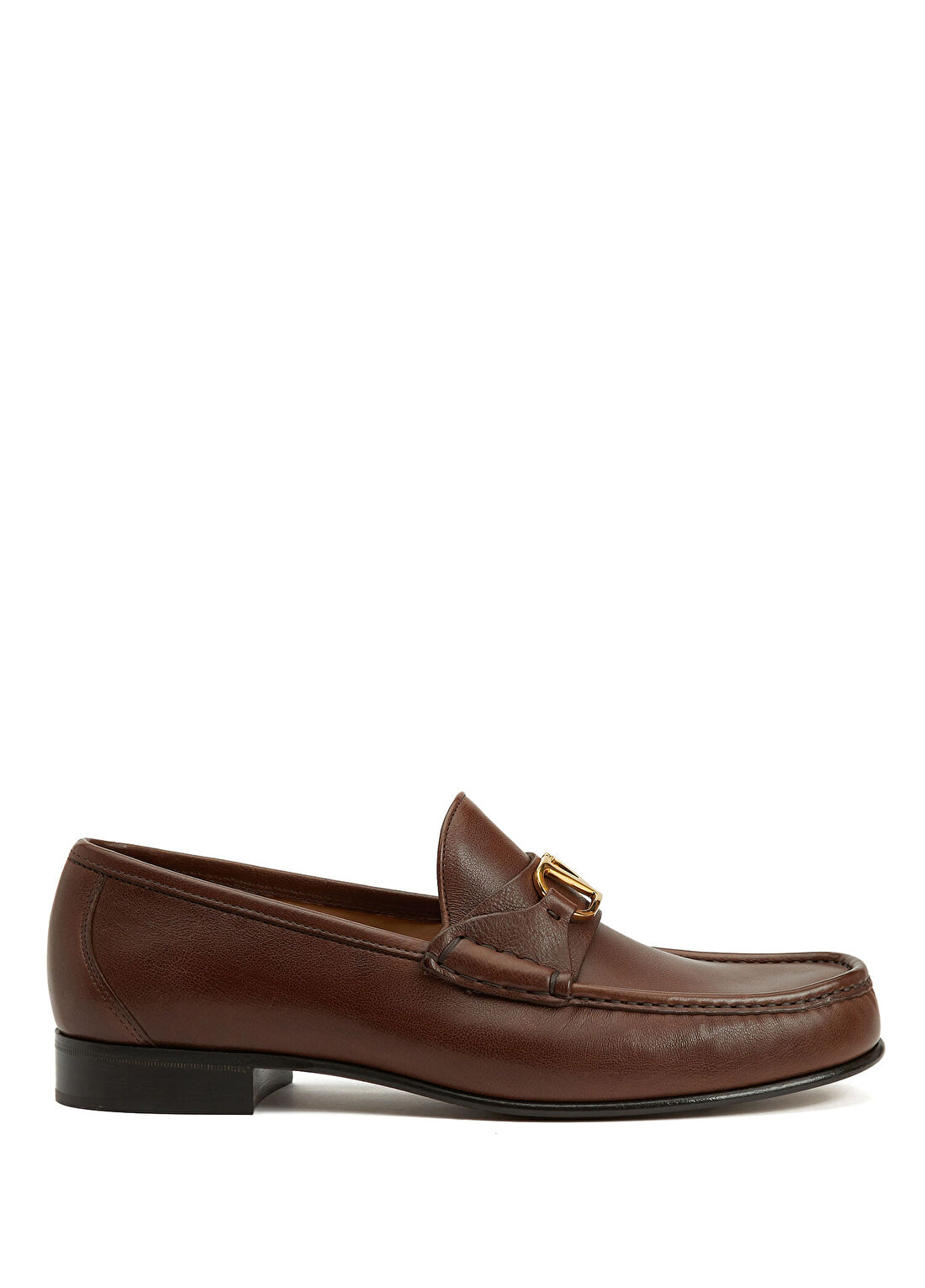 Valentino Garavani VLogo Kahvrengi Erkek Deri Loafer