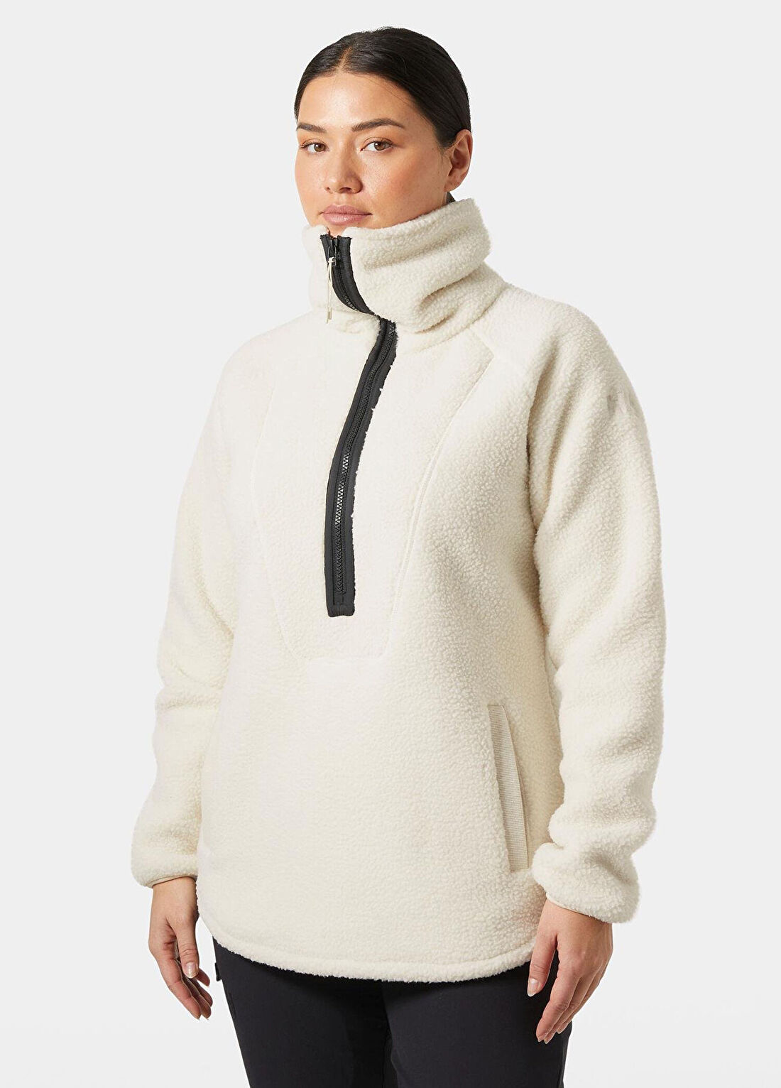 Helly Hansen W Bliss Pile Cream Polar Kadın Spor Sweatshirt görsel 2