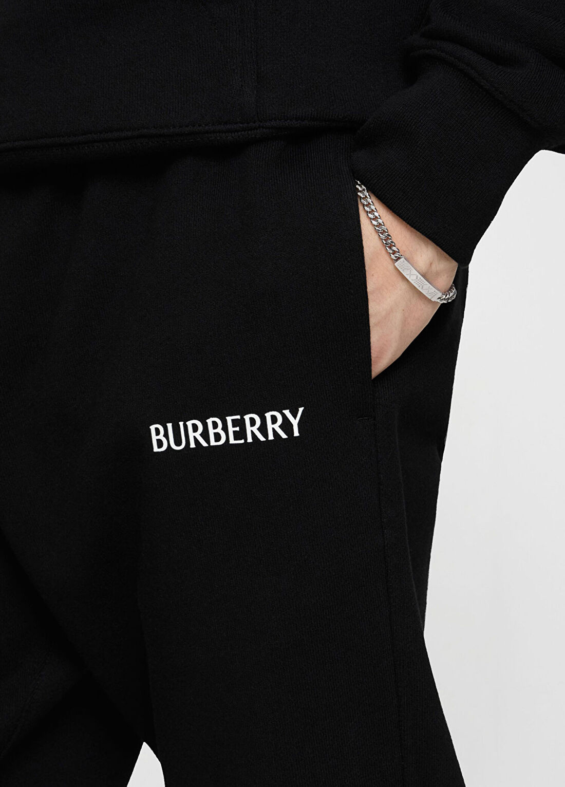 Burberry Sid Siyah Erkek Eşofman Altı görsel 4