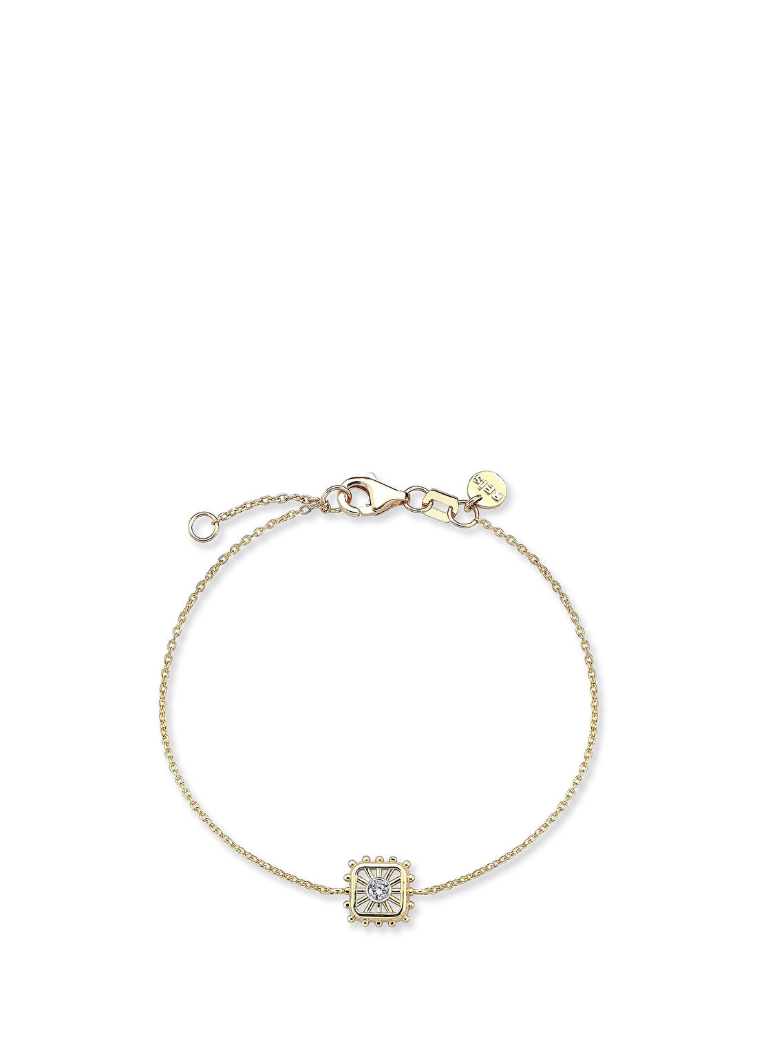Reis Kuyumculuk Sole Bangle 14 Ayar Kadın Pırlanta Bileklik