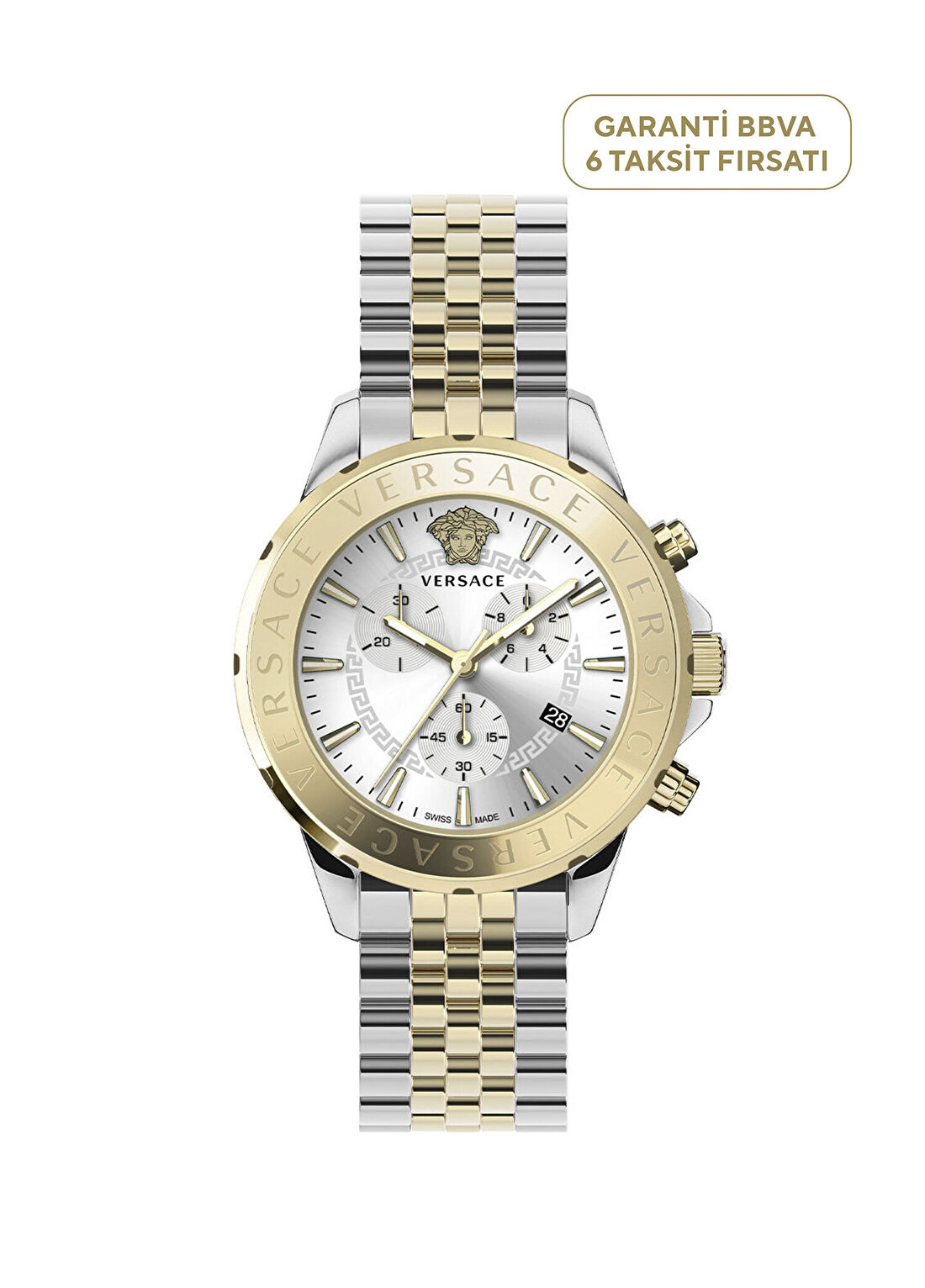 Versace VRSCVEV601623 Metalik Gri Erkek Kol Saati