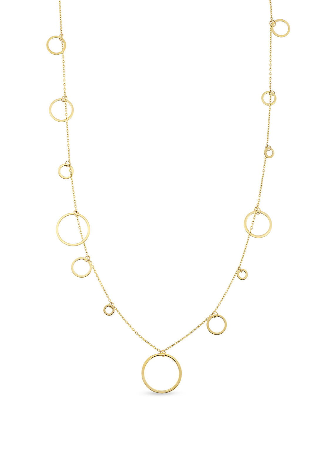 Orena Jewelry Circle Station 14 Ayar Altın Kadın Kolye