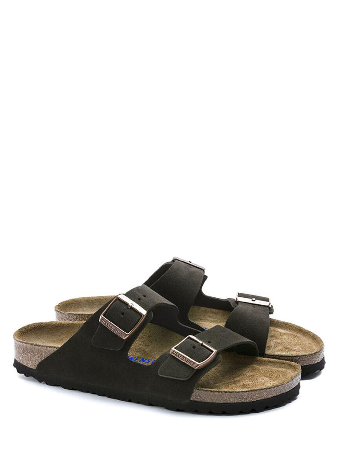 Birkenstock Arizona Koyu Kahverengi Erkek Süet Terlik görsel 4