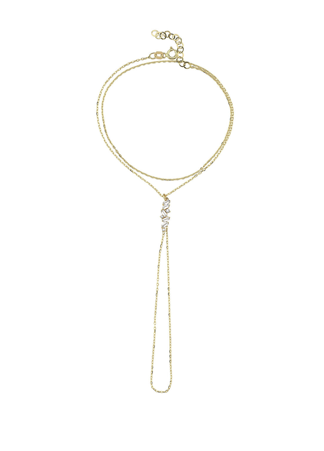 Hamza Yılmaz Jewelry Kristal 14 Ayar Altın Kadın Şahmeran