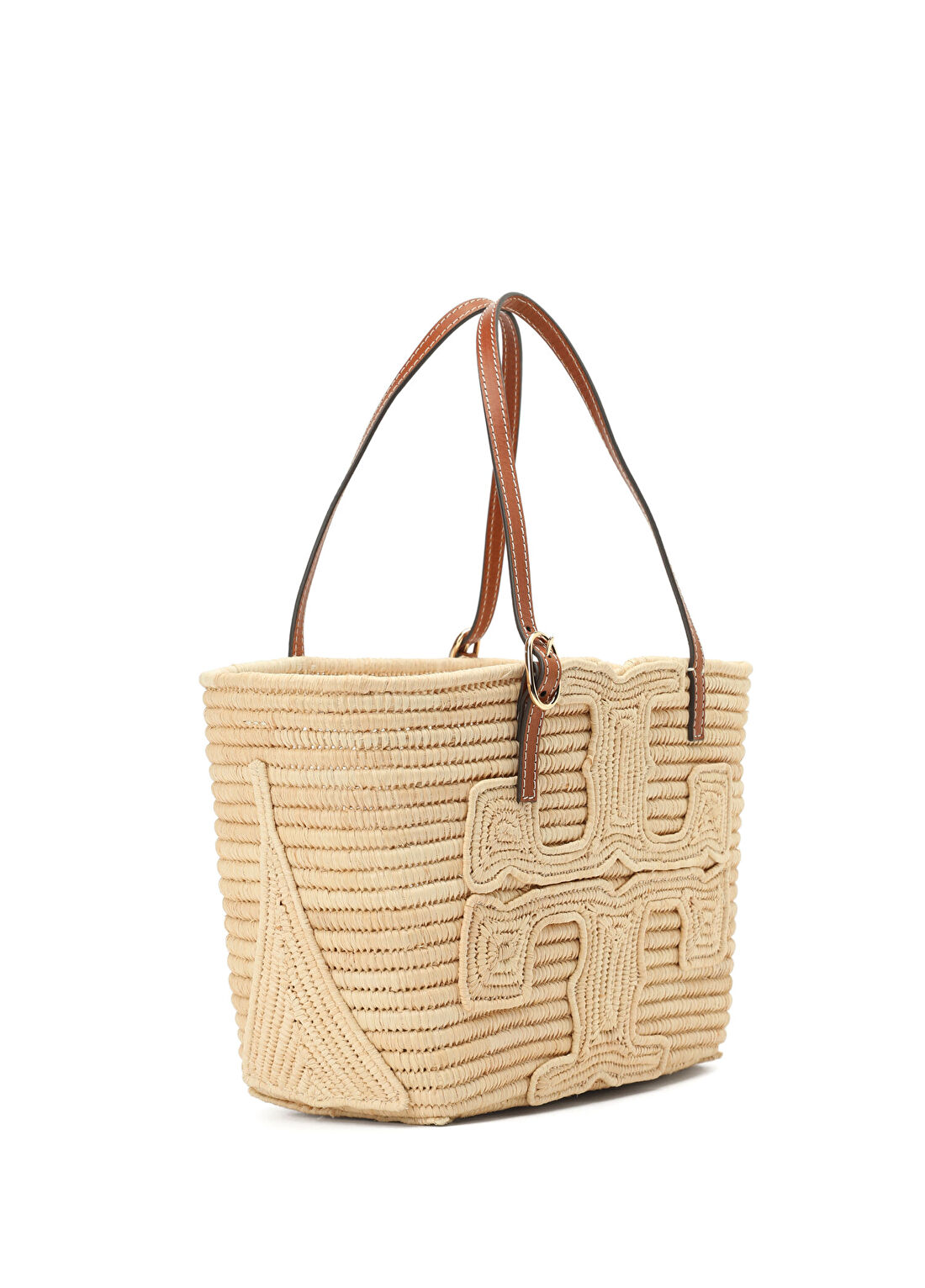 Tory Burch x Doum Small Ella Kadın Rafya Plaj Çantası görsel 3