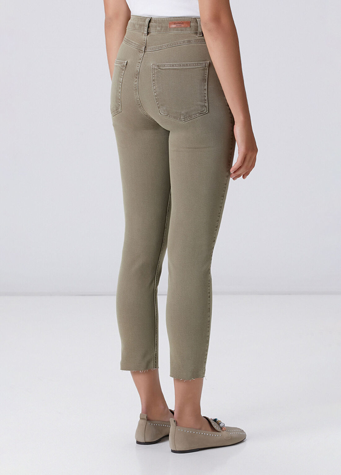 Network Slim Fit Haki Denim Pantolon görsel 3