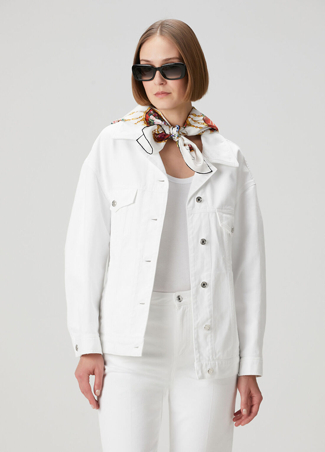 Dolce&Gabbana Beyaz Denim Ceket