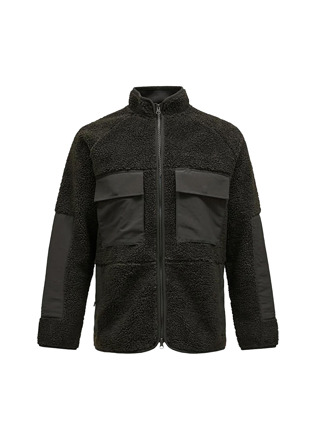 Peak Performance Heavy Pile Oversized Yeşil Erkek Sweatshirt