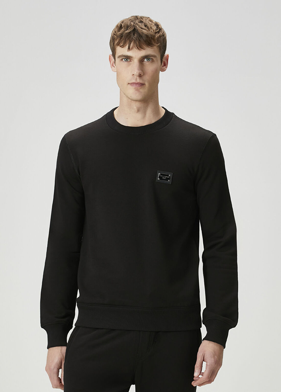 Dolce&Gabbana Siyah Logo Detaylı Sweatshirt