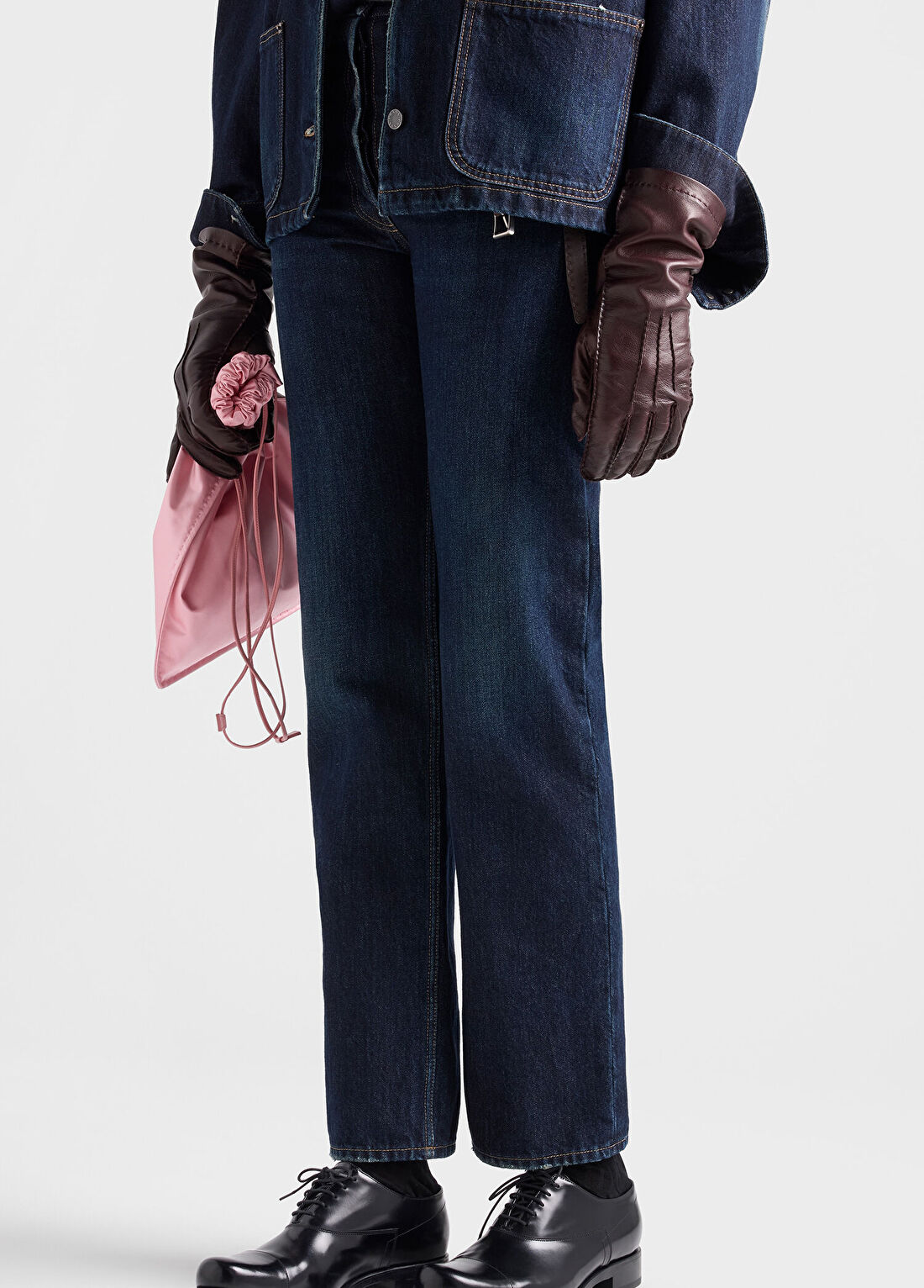 Prada Mavi Denim Kadın Jean Pantolon görsel 3