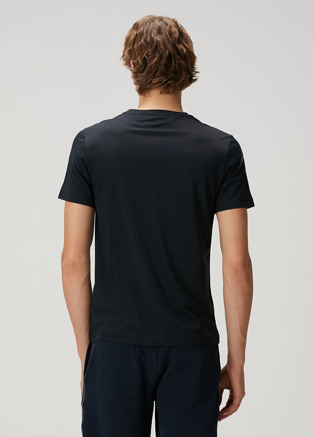 Pal Zileri Lacivert Basic T-shirt görsel 4
