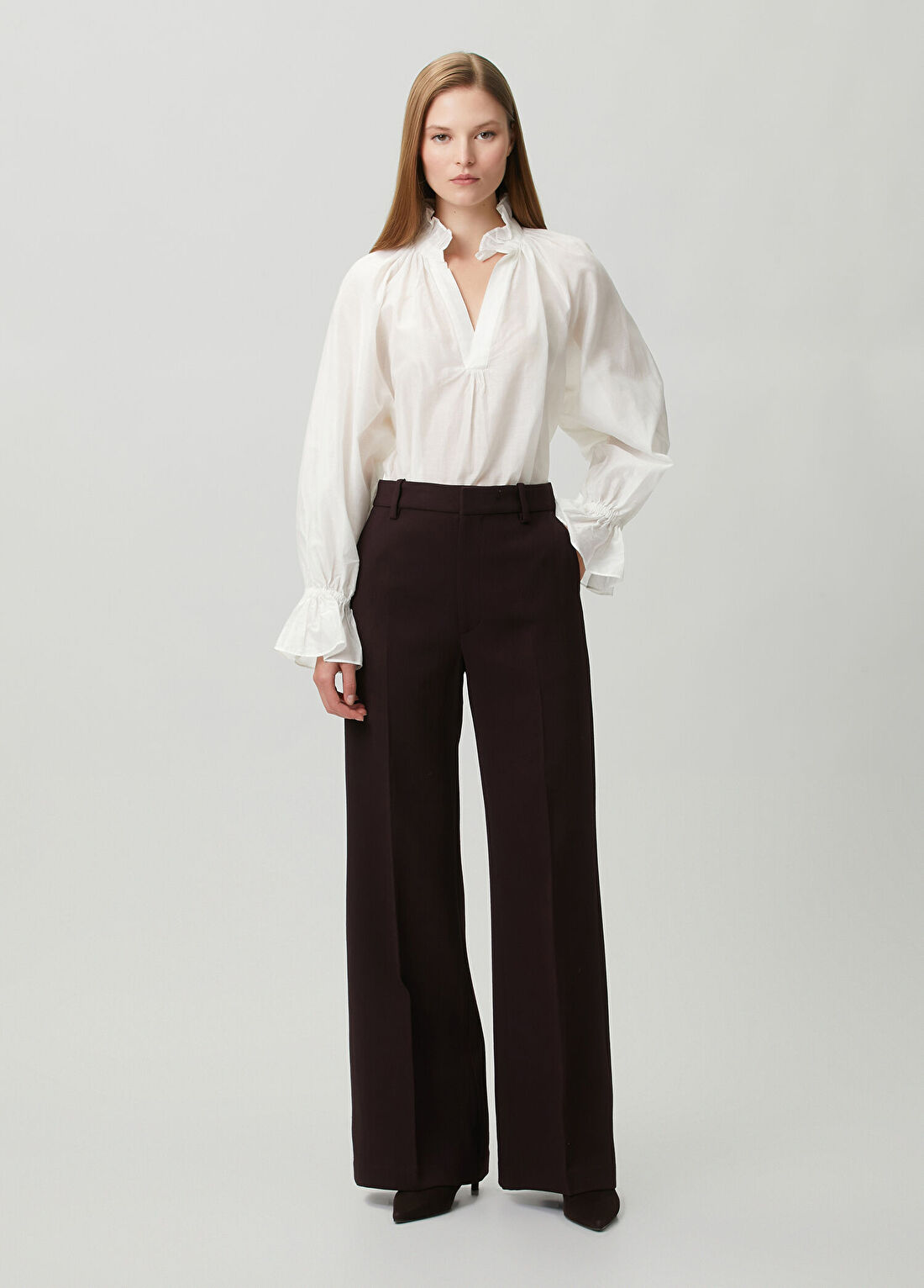 Polo Ralph Lauren Koyu Bordo Yün Pantolon