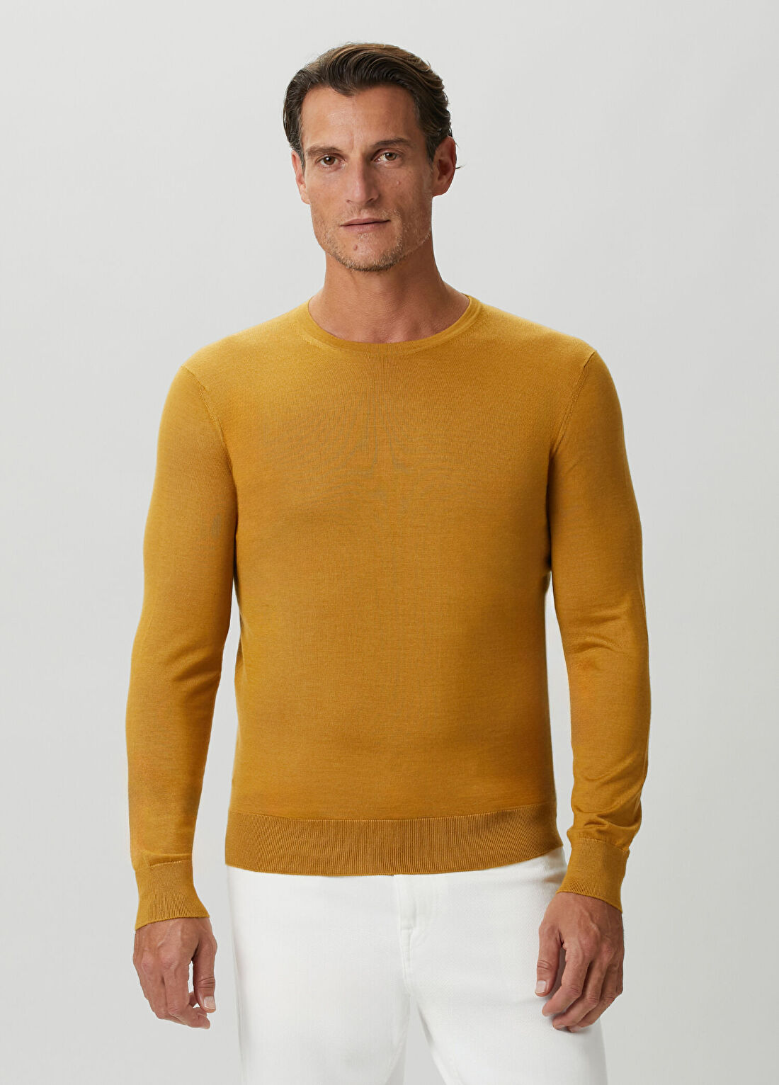 Zegna Sarı Kaşmir Triko