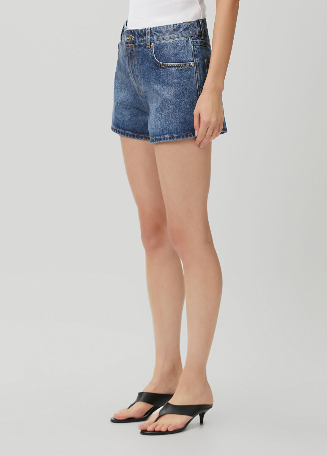 Lol Beatrice Mavi Denim Şort görsel 2