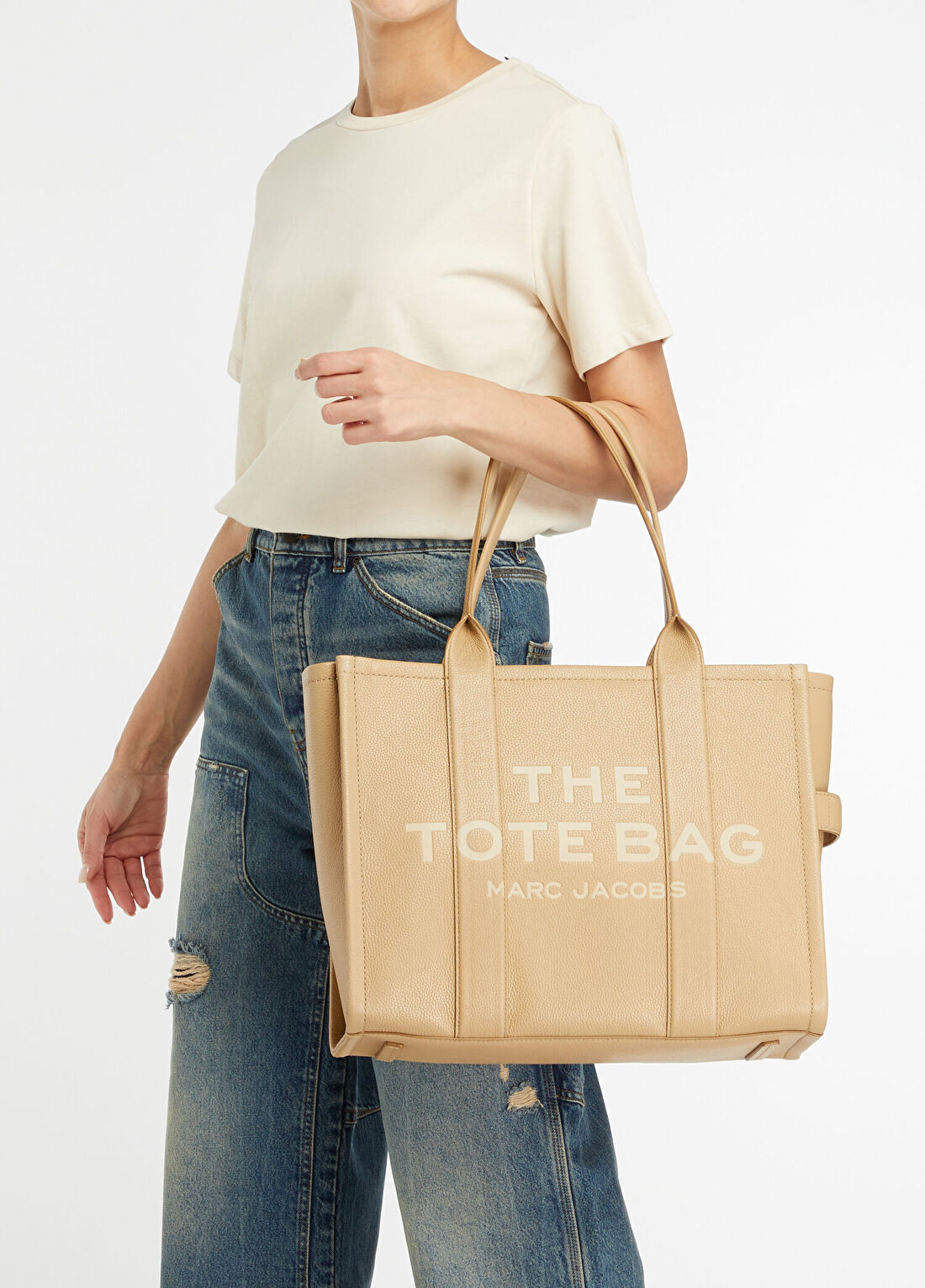 Marc Jacobs The Large Tote Camel Kadın Deri Çanta görsel 2