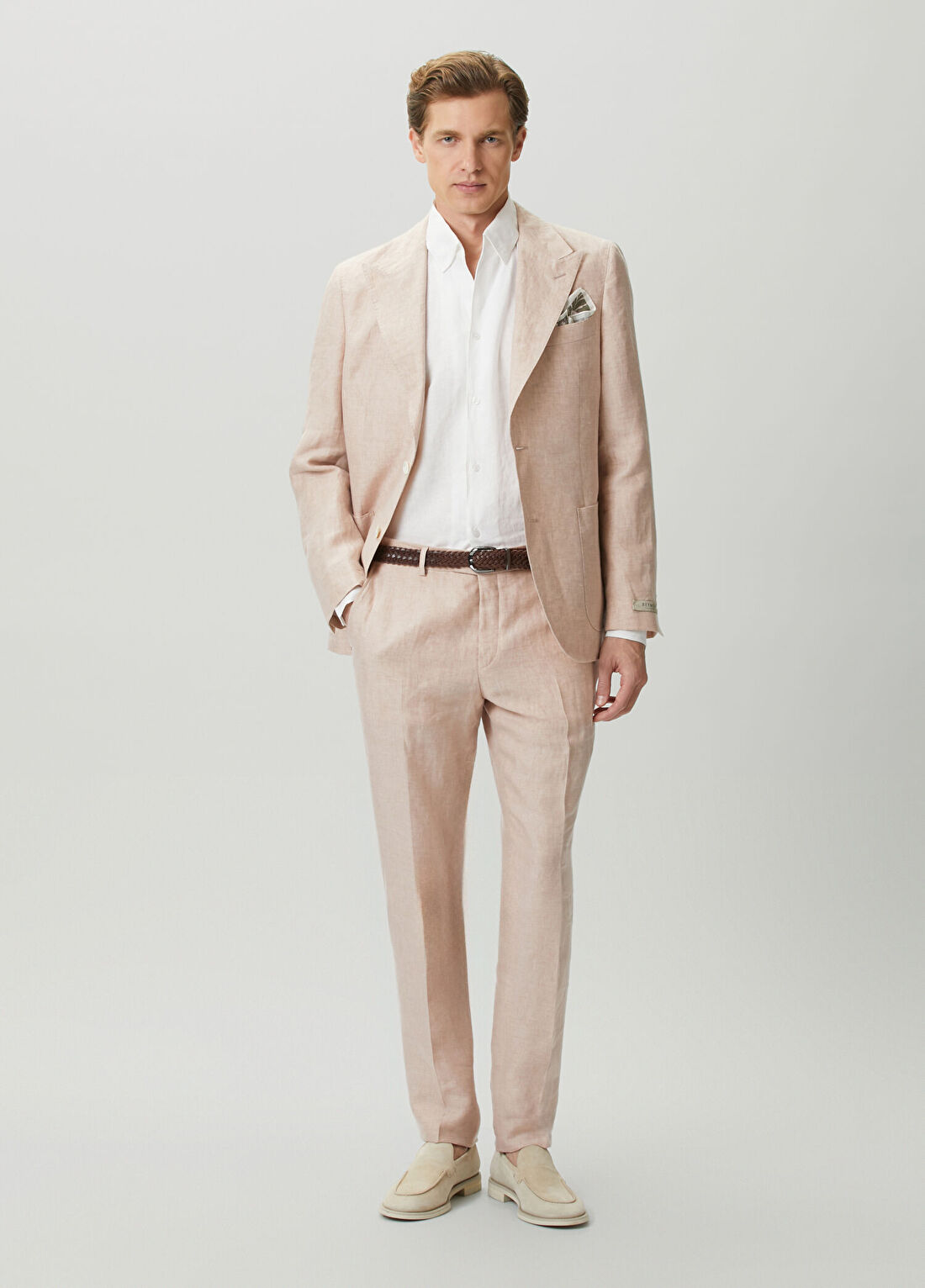 Beymen Collection Drop 7 Somon Keten Takım Elbise