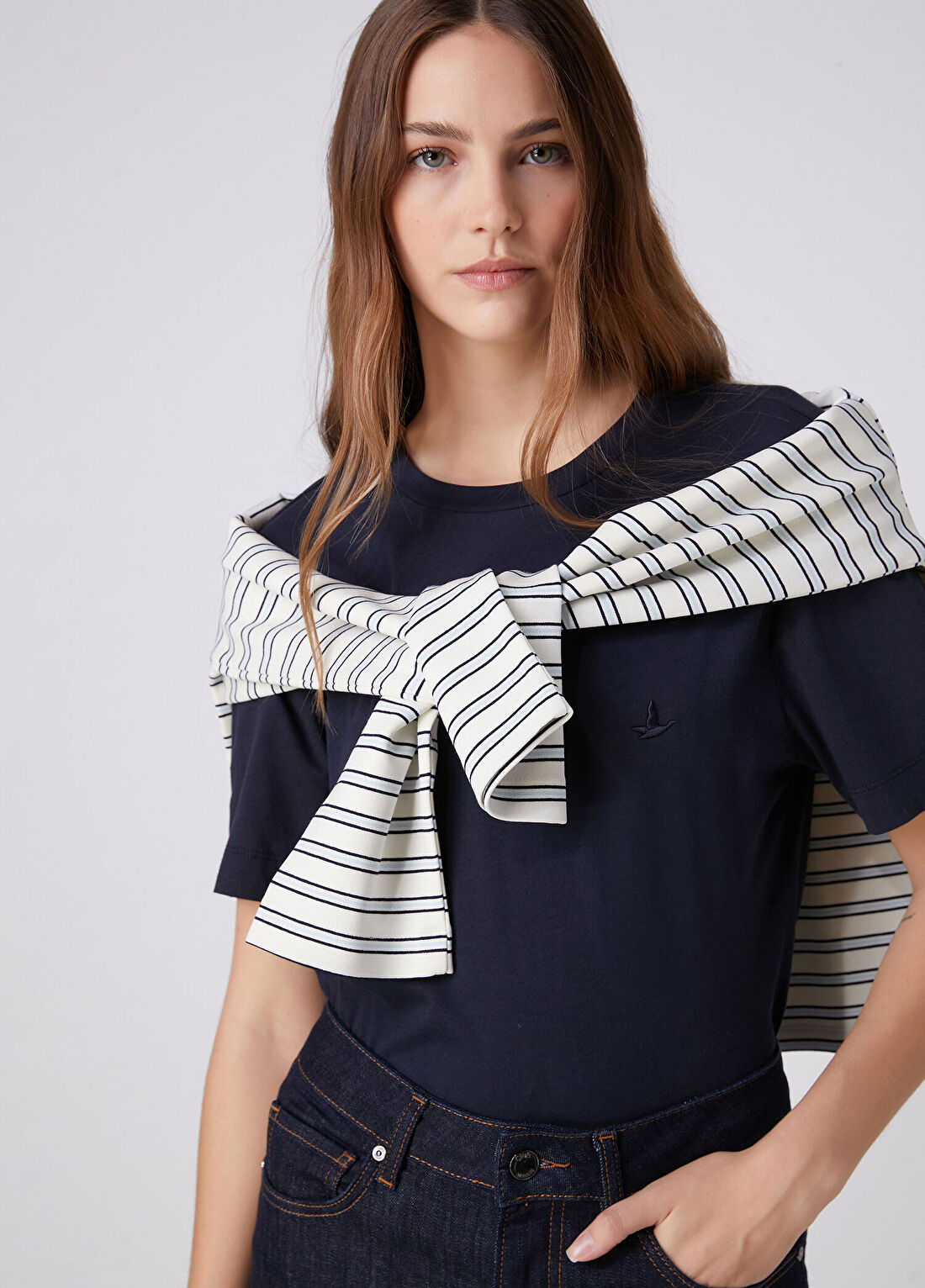 Beymen Club Lacivert T-shirt görsel 4