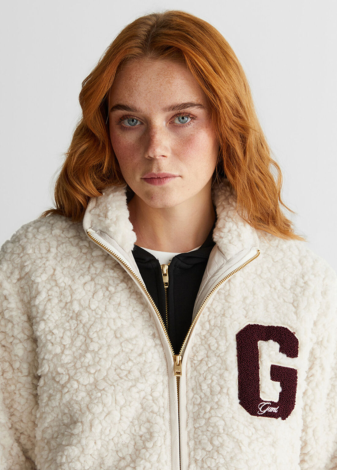 Gant Krem Polar Kadın Sweatshirt görsel 4