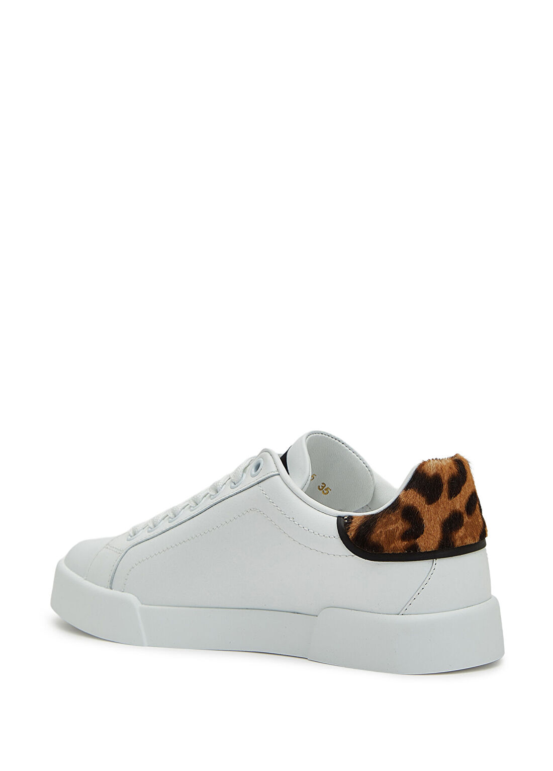 Dolce&Gabbana Beyaz Kadın Deri Sneaker görsel 3