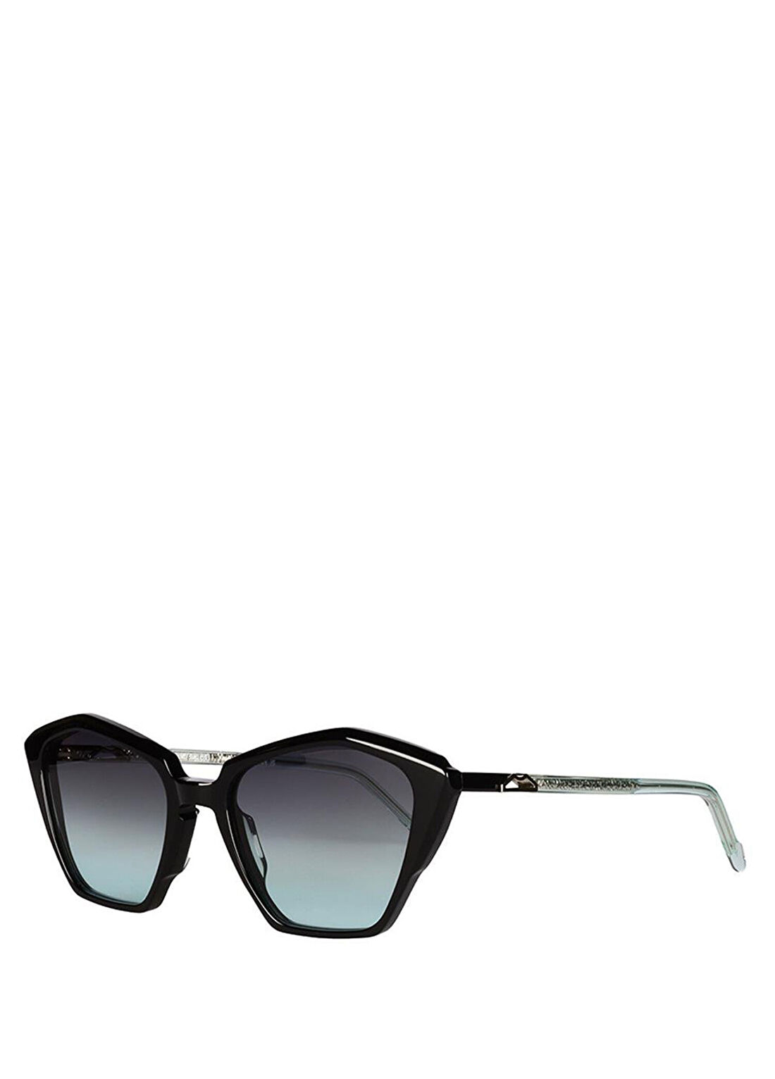 Original Vintage Sunglasses Naples Bay Nb 06 Black Silver Asetat Kadın Güneş Gözlüğü