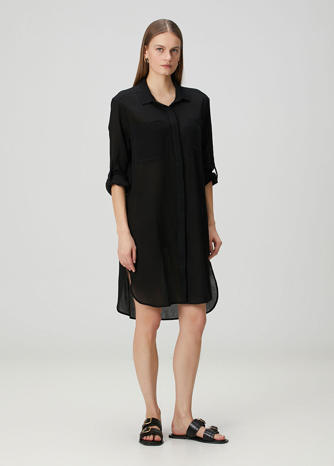 Seafolly Siyah Gömlek görsel 2