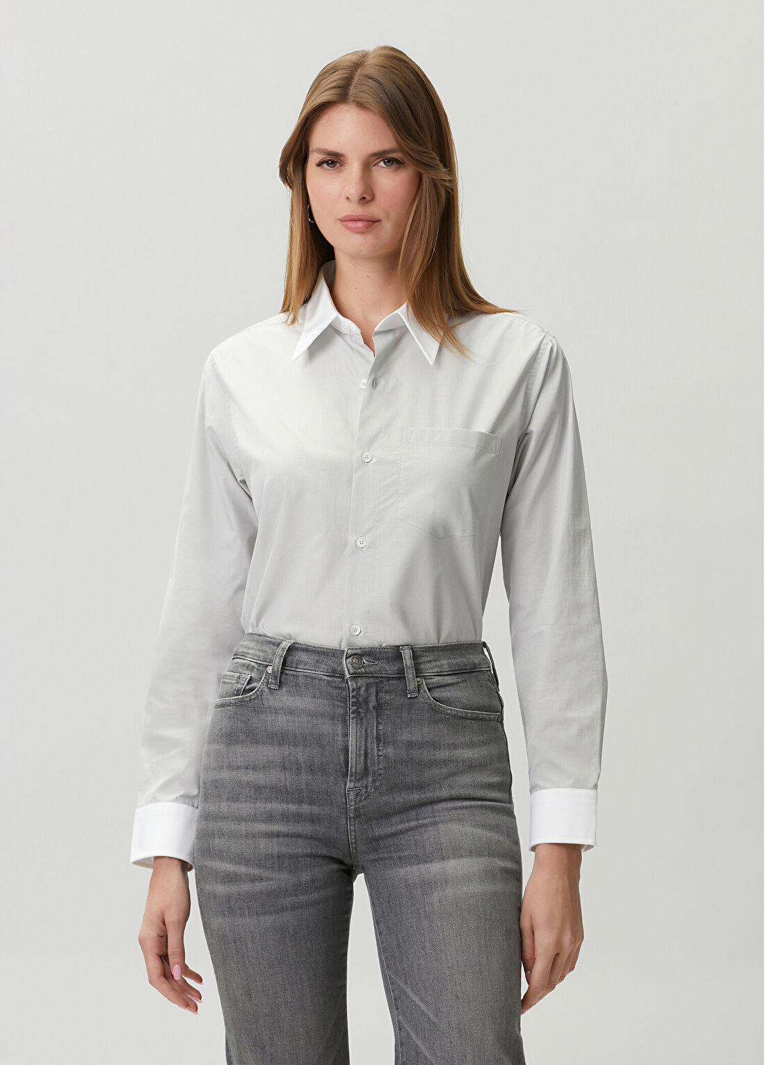 A.P.C. Açık Gri Gömlek
