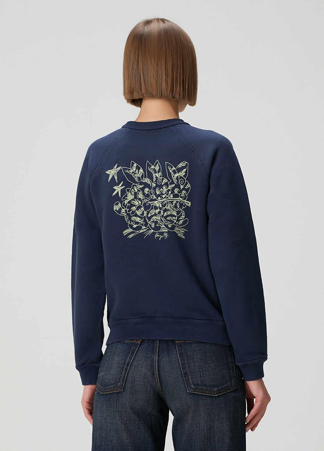 Kenzo Cartoon Lacivert Sweatshirt görsel 4