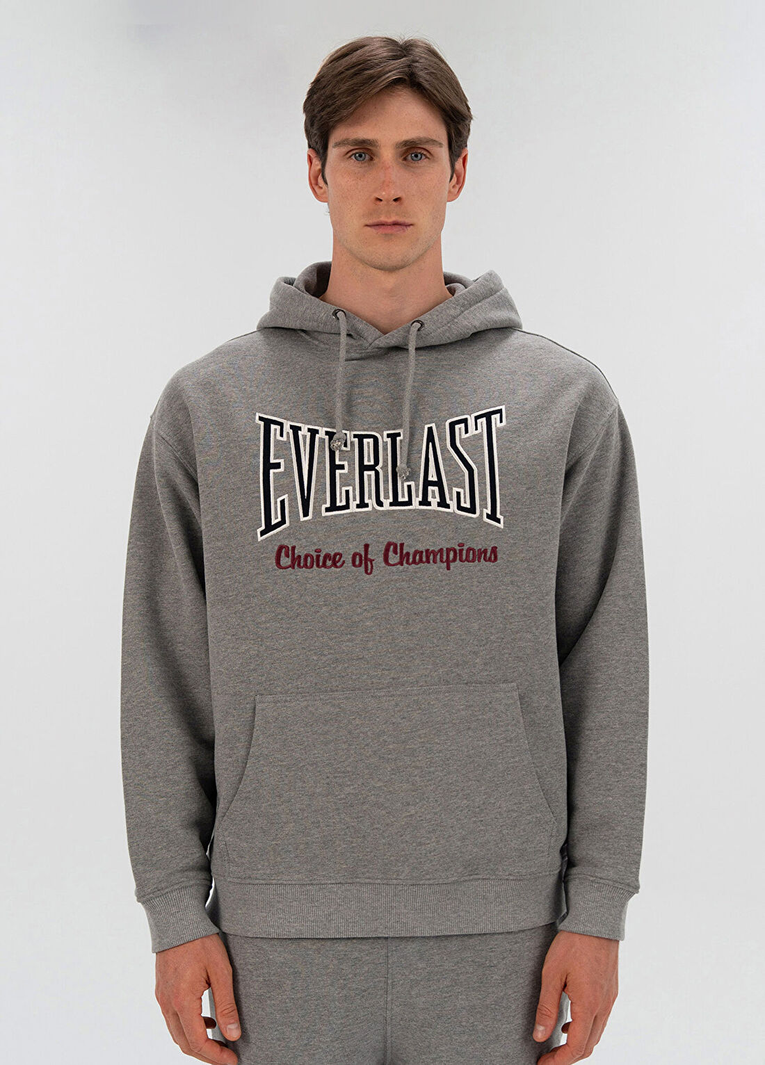 Everlast Heritage Champions Gri Kapüşonlu Unisex Spor Sweatshirt