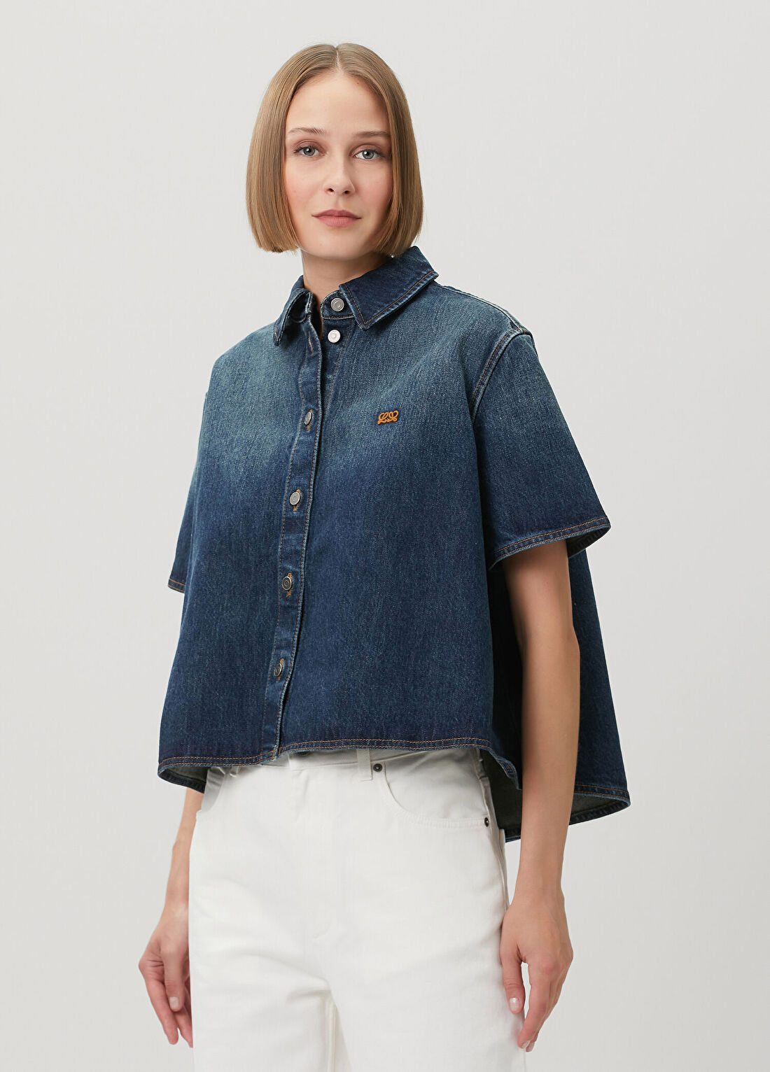 Loewe Lacivert Denim Gömlek