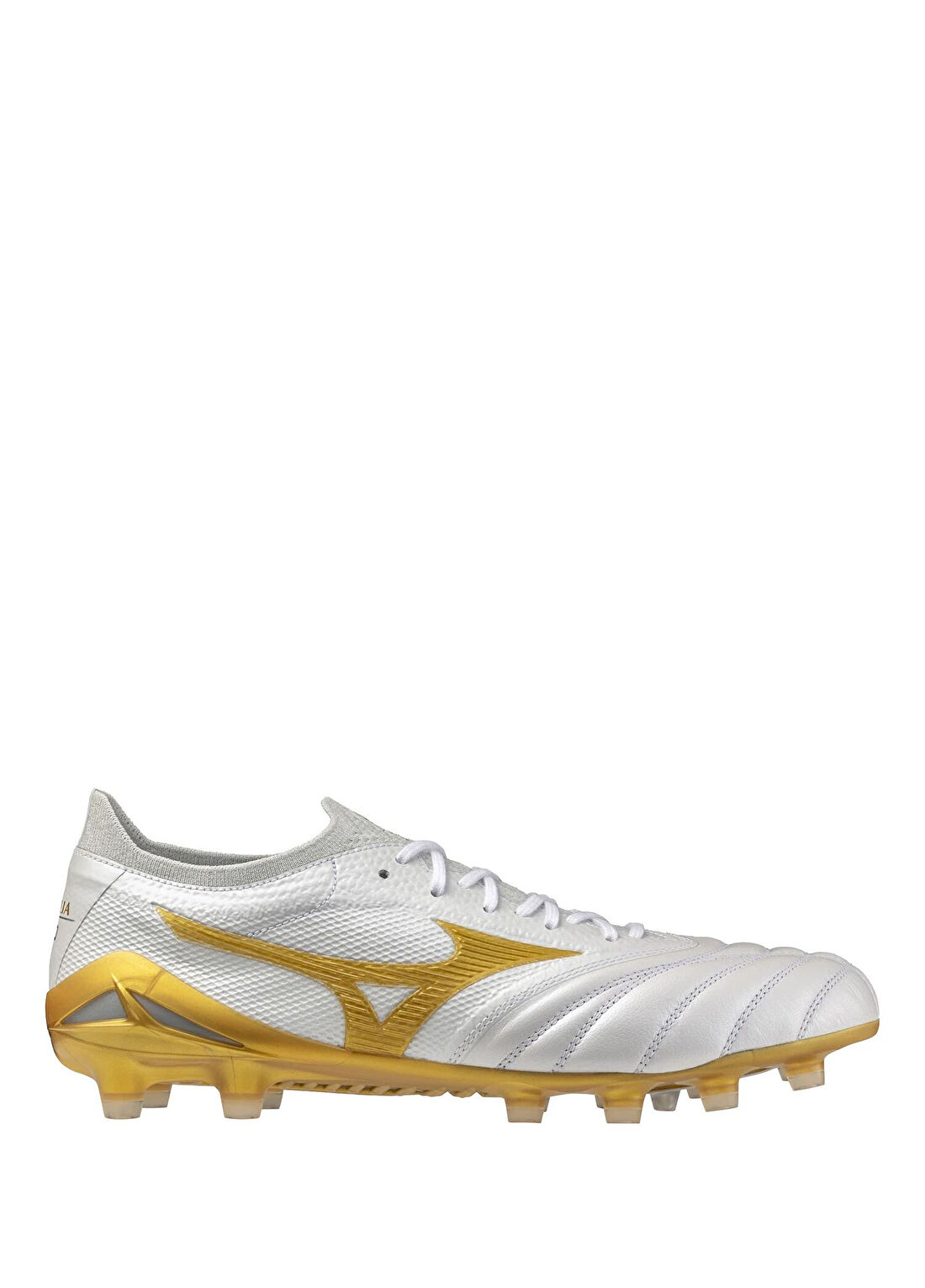 Mizuno Morelia Neo 4 Beta Japan Mix Altın Rengi Beyaz Erkek Krampon