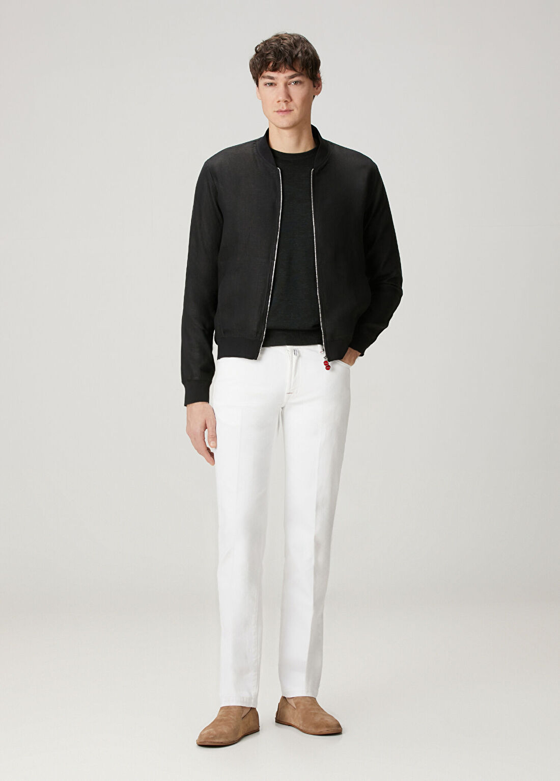Kiton Beyaz Jean Pantolon