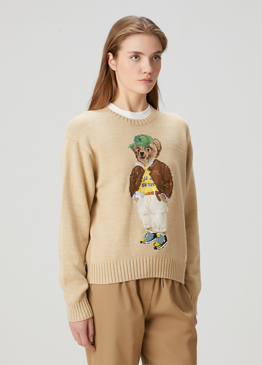 Polo Ralph Lauren Polo Bear Camel Kazak görsel 3