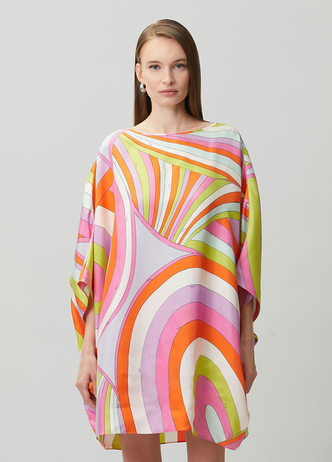Pucci Iride Desenli İpek Kaftan
