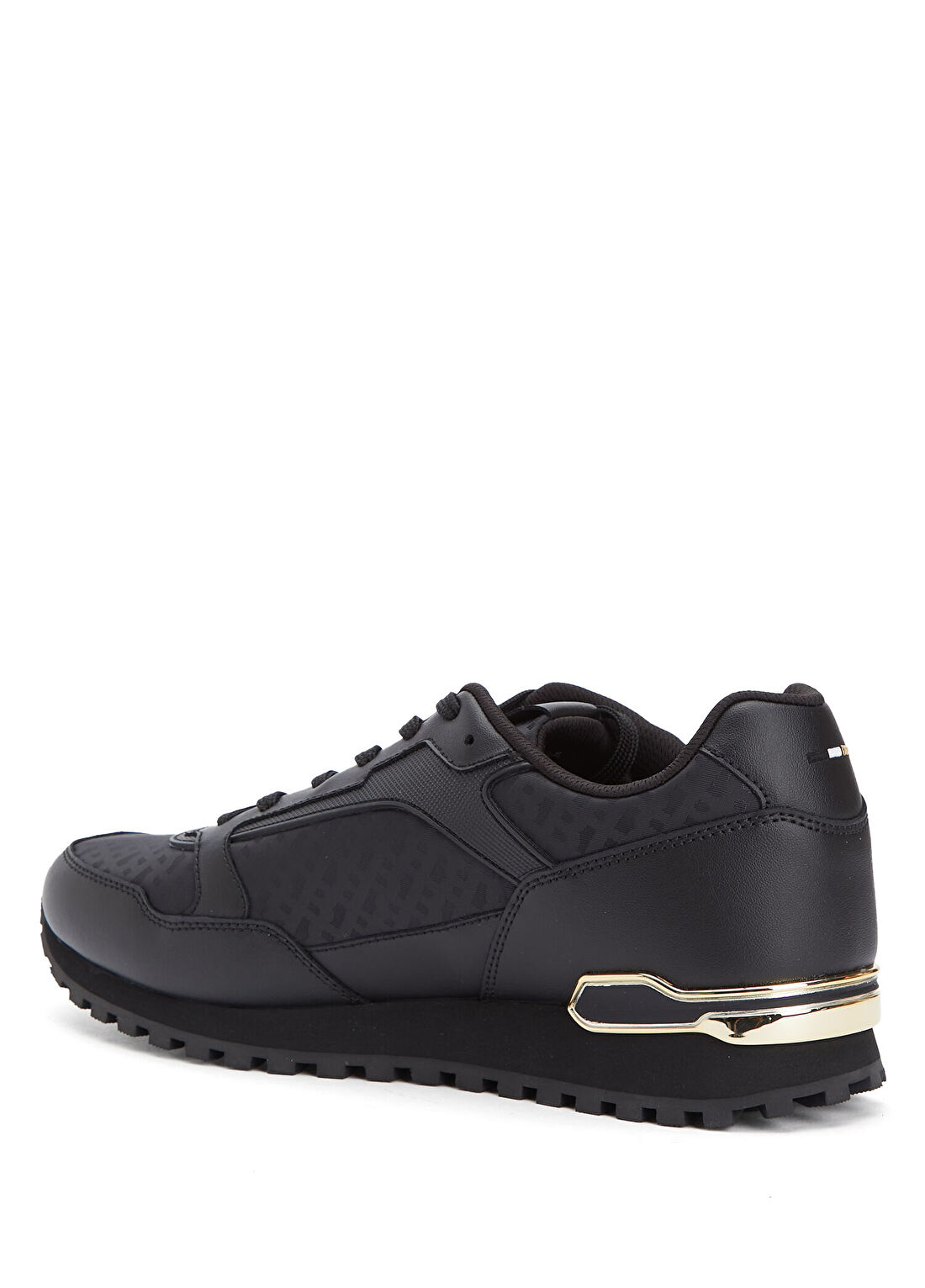 Boss Siyah Monogram Erkek Sneaker görsel 3
