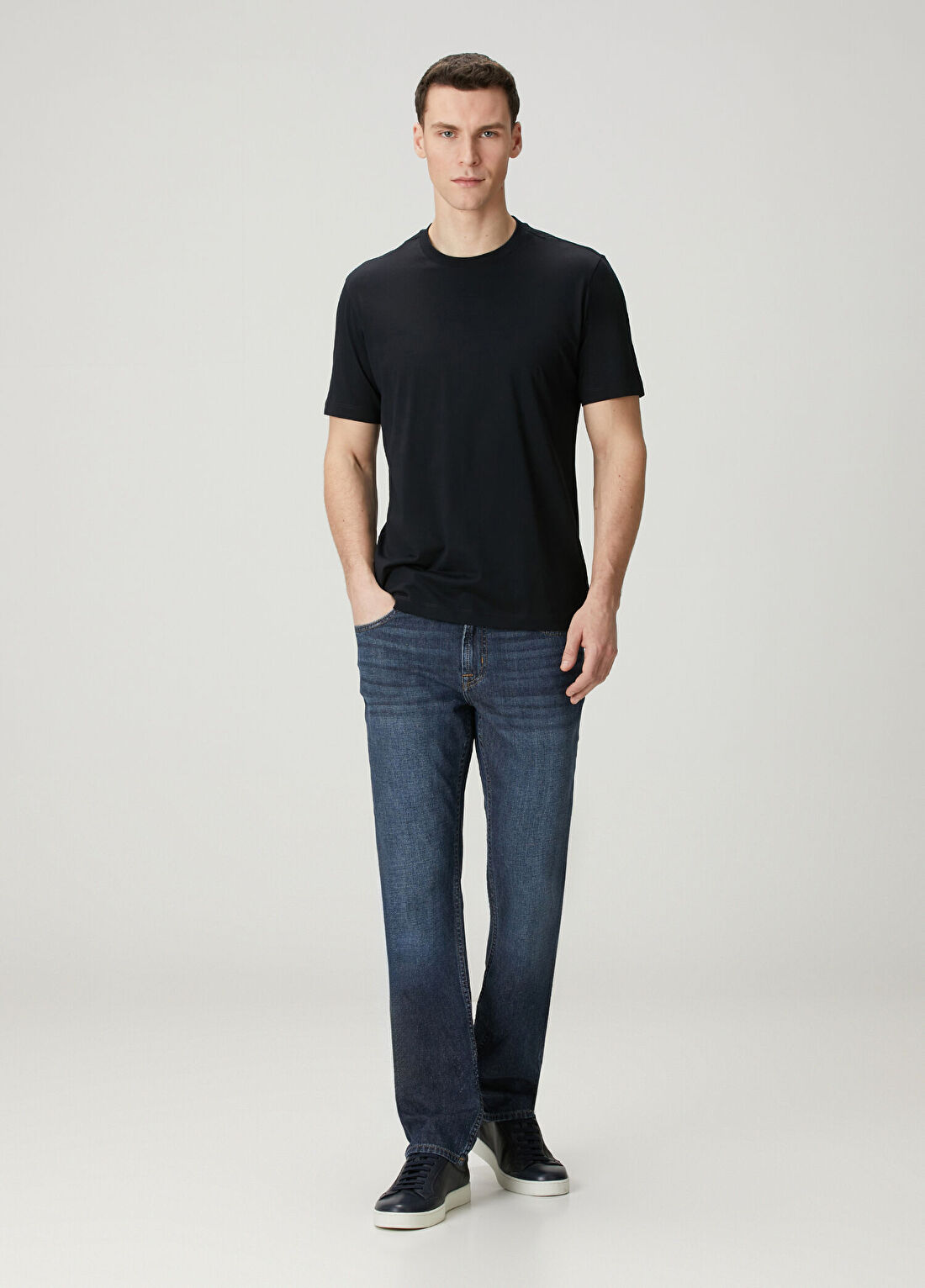 Slowear Siyah Basic T-shirt görsel 2