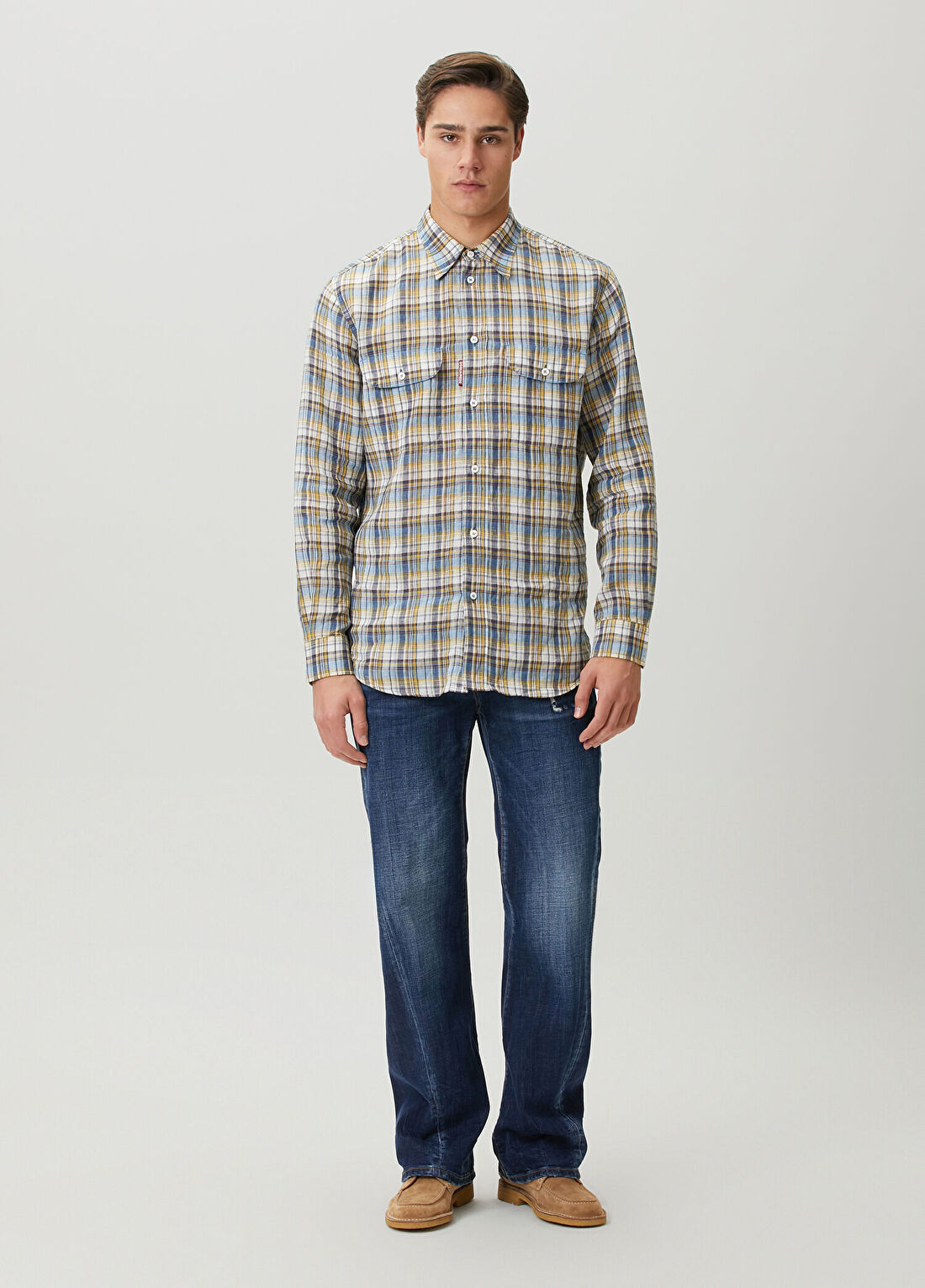 Dsquared2 Cool Guy Lacivert Yıpratma Detaylı Jean Pantolon