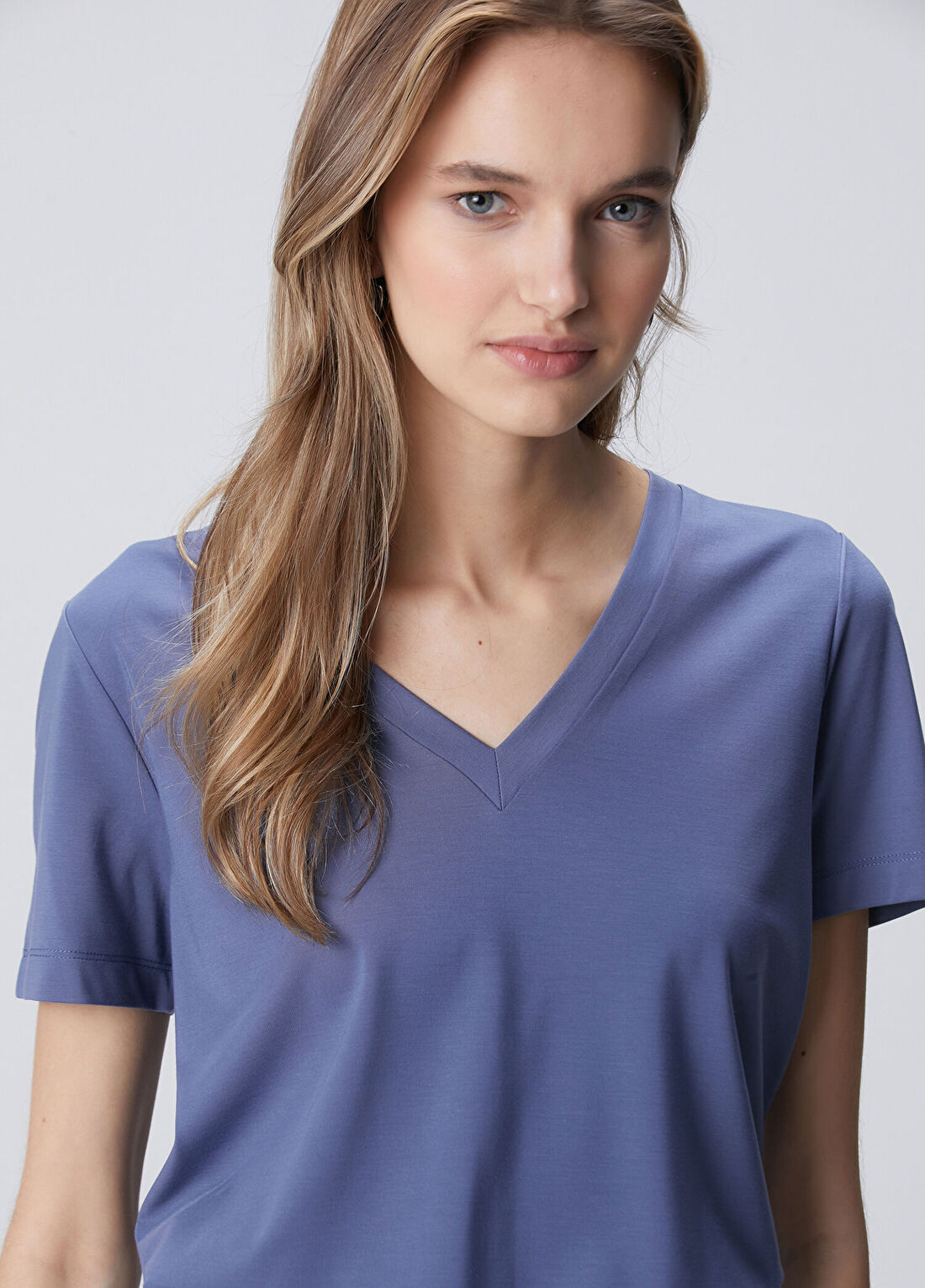 Network Mavi Basic T-shirt görsel 2