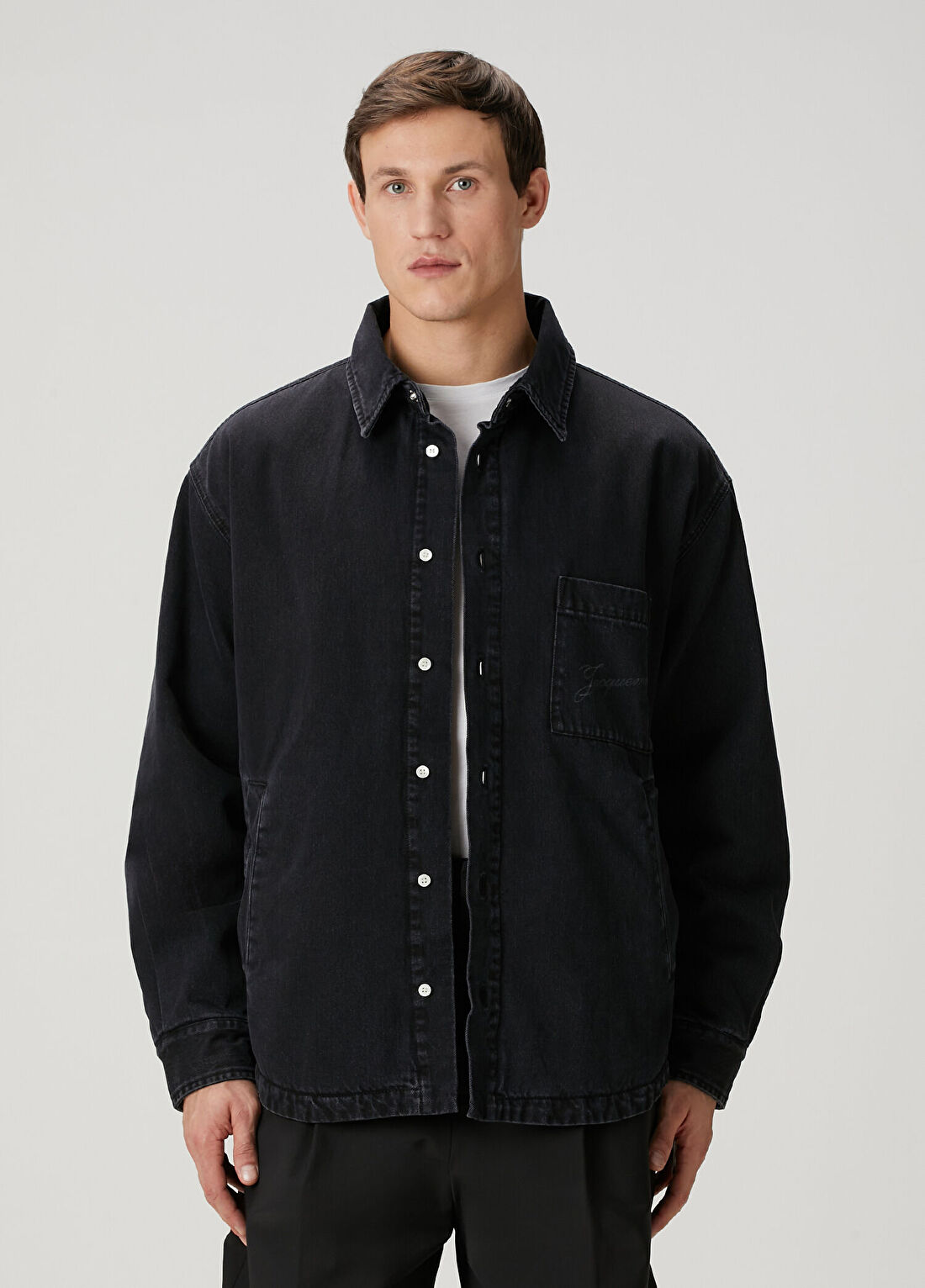 Jacquemus Boulanger Siyah Denim Gömlek