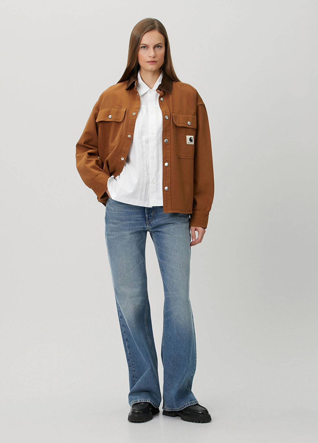 Carhartt WIP Belmont Beyaz Gömlek görsel 4