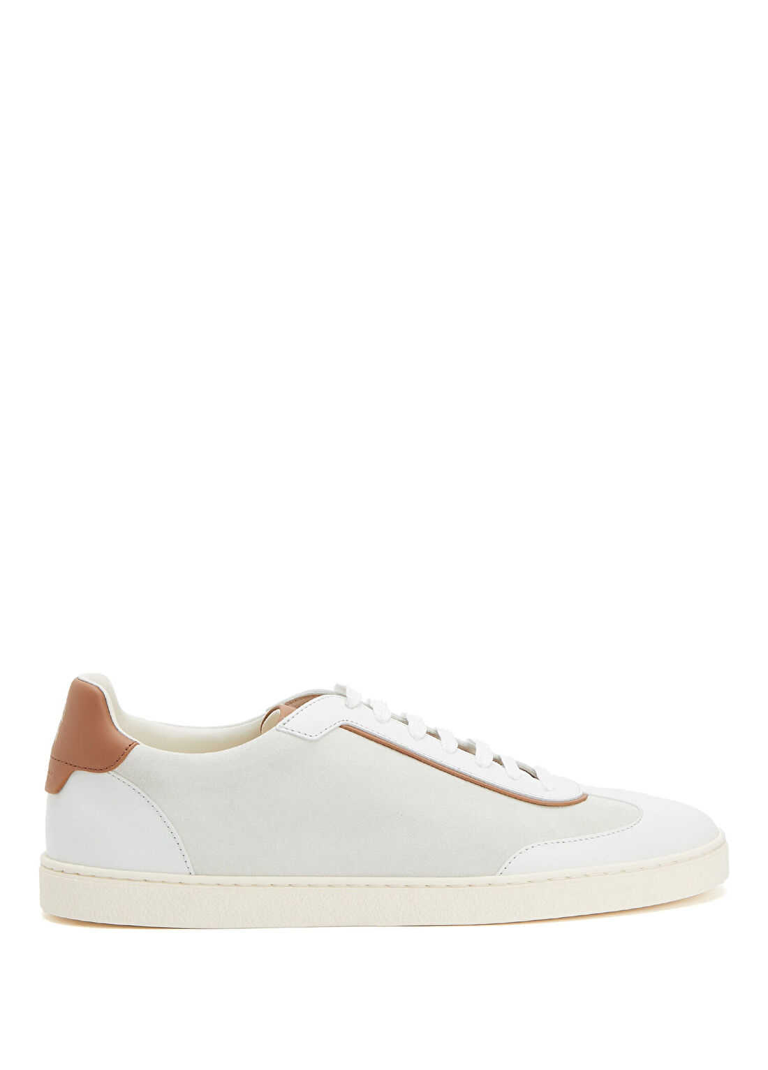 Brunello Cucinelli Beyaz Erkek Deri Sneaker
