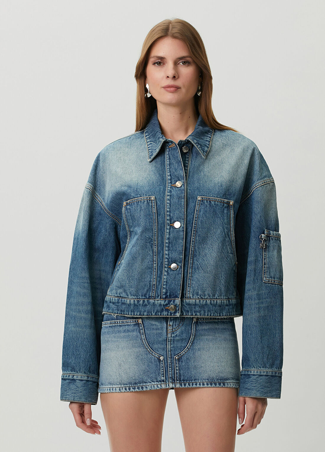 Amiri Mavi Denim Ceket