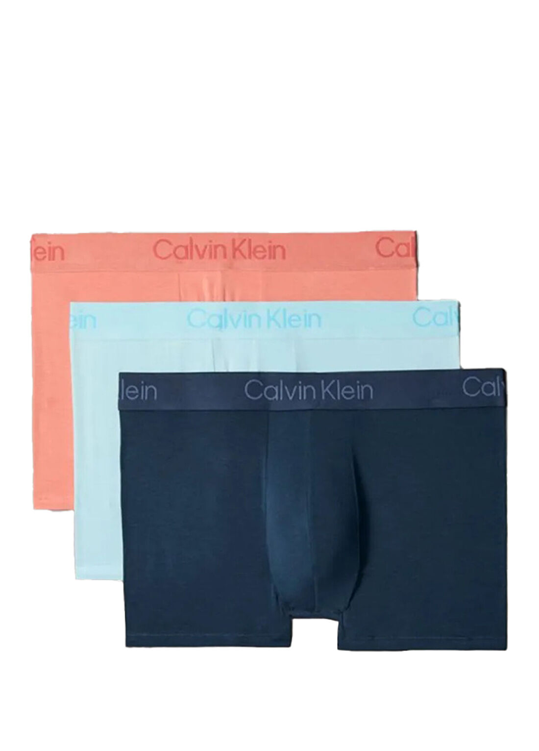 Calvin Klein Mavi 3lü Boxer Seti görsel 2