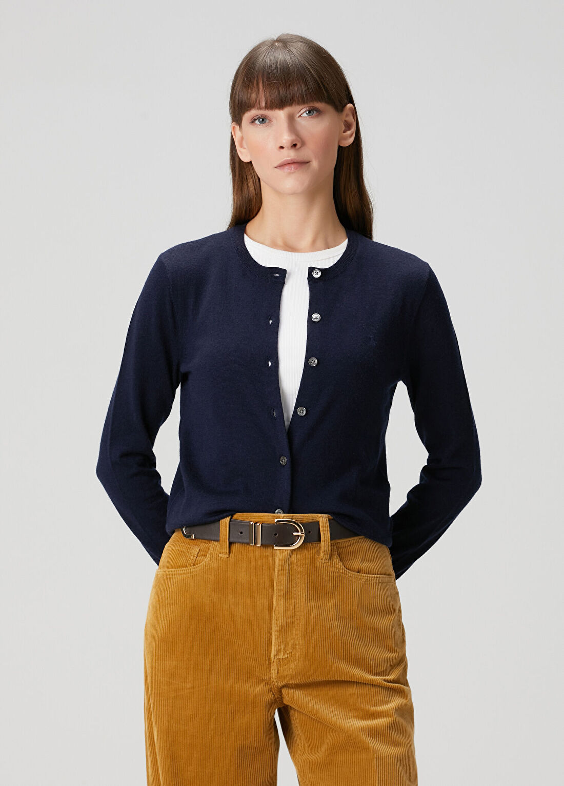 Polo Ralph Lauren Lacivert Yün Triko Hırka