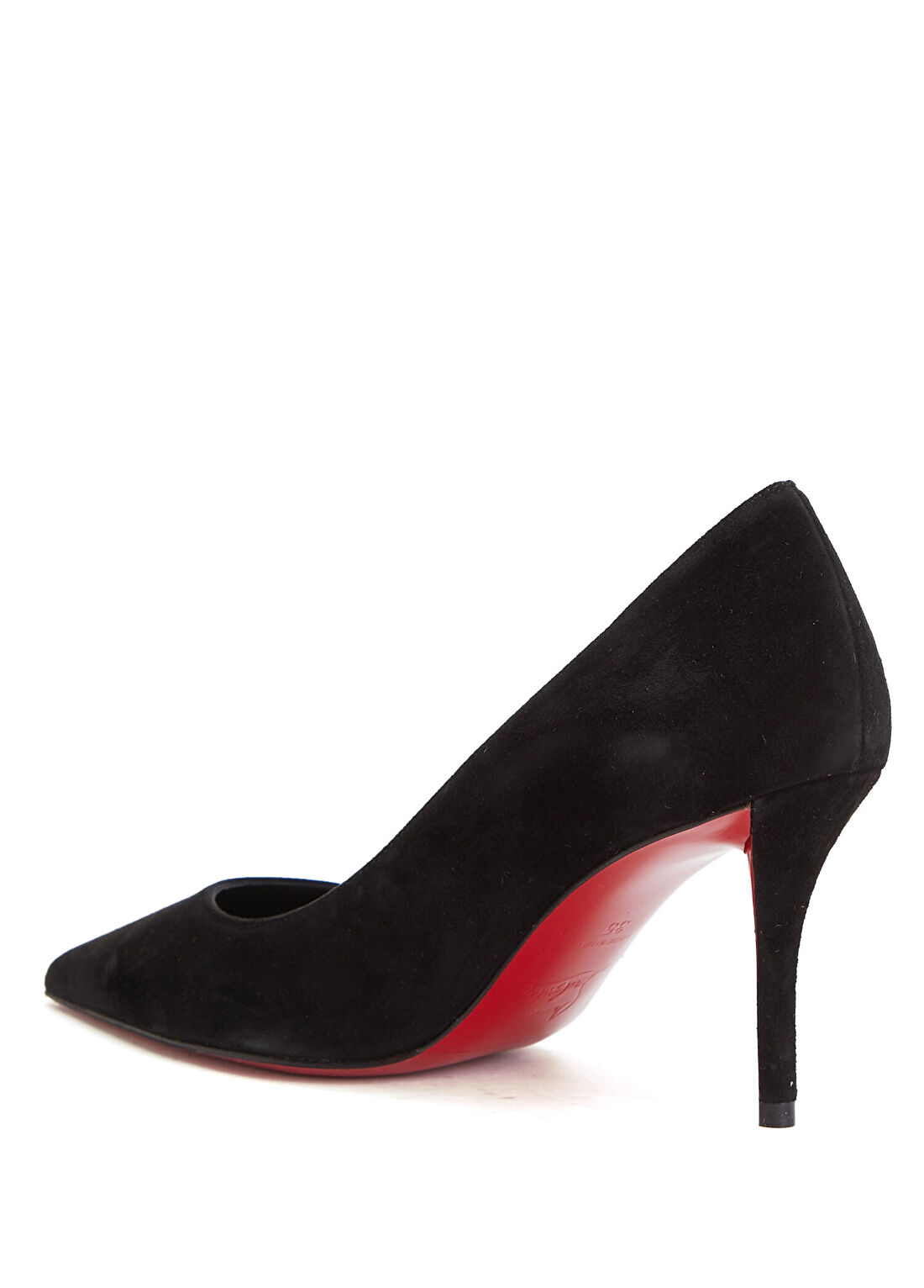 Christian Louboutin Miss Z Siyah Deri Stiletto görsel 3
