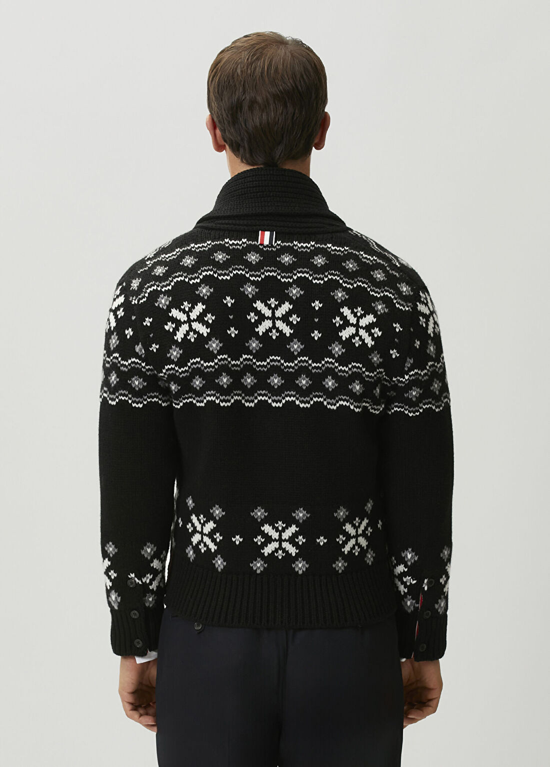 Thom Browne Siyah Kaşmir Triko Hırka görsel 4