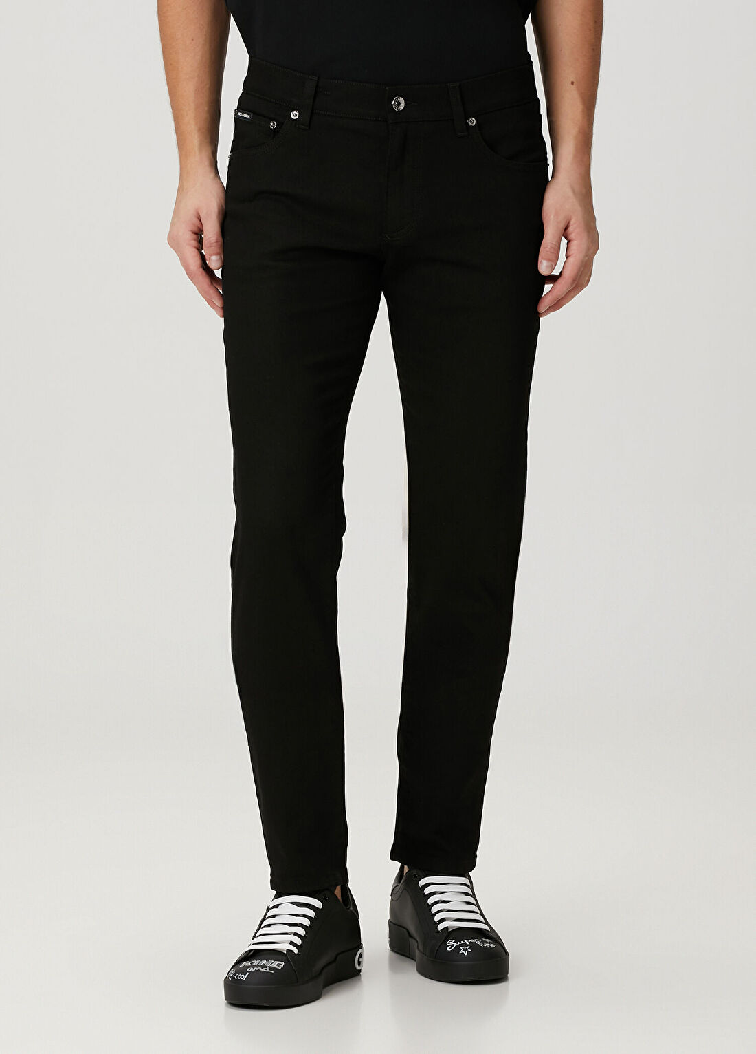 Dolce&Gabbana Siyah Jean Pantolon görsel 2