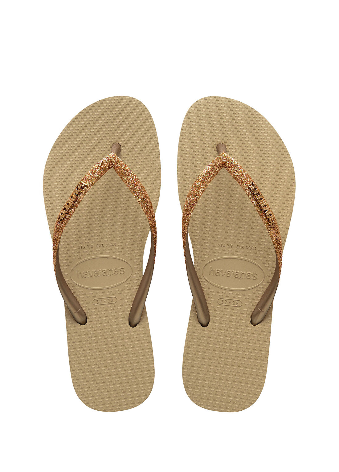Havaianas Slim Glitter II Gold Kadın Plaj Terliği
