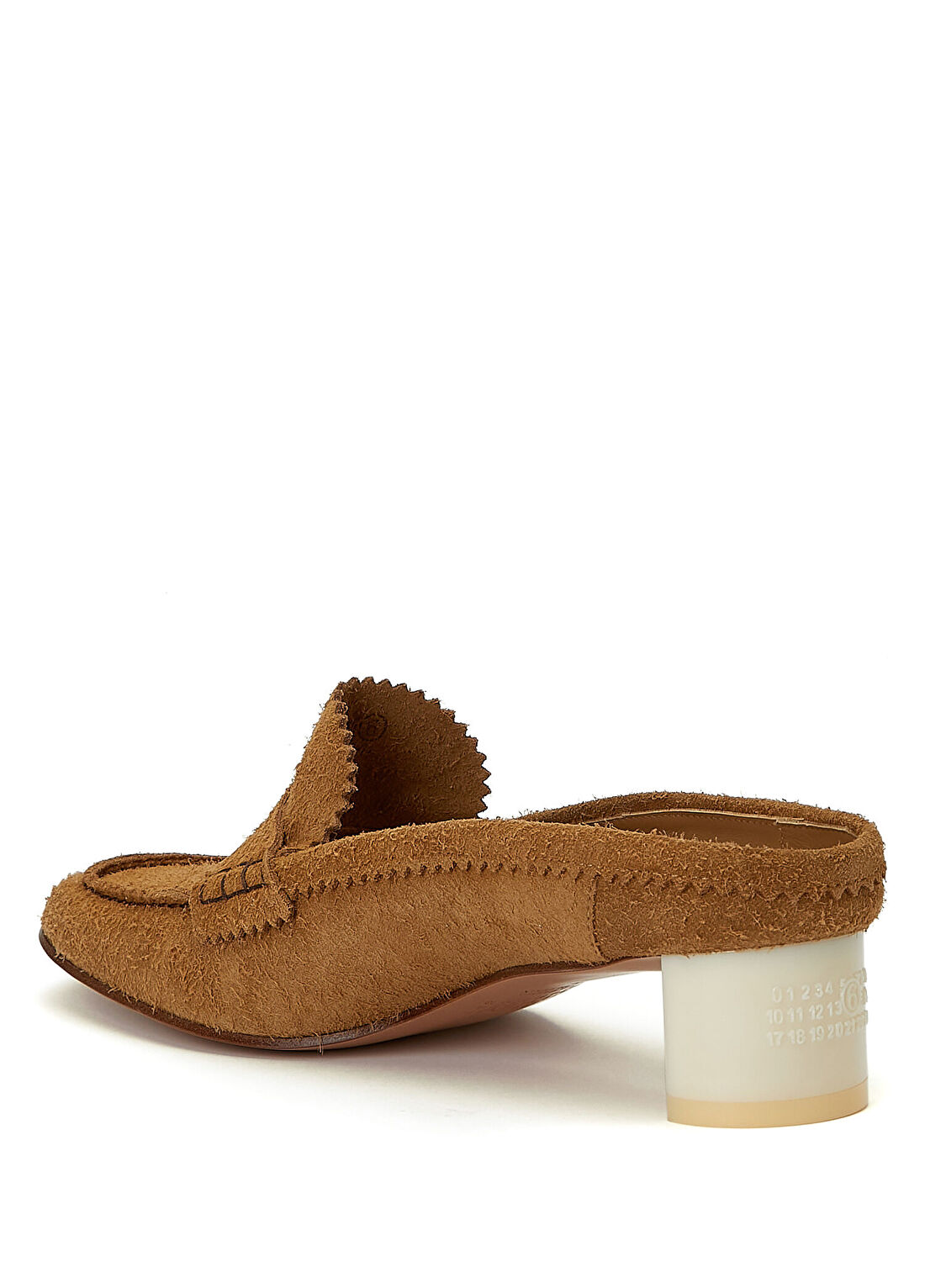 MM6 Maison Margiela Taba Kadın Süet Terlik görsel 3